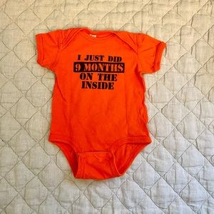 Baby Graphic Onesie Suit I Just Did 9 Months On The Inside Baby Romper 6 Months